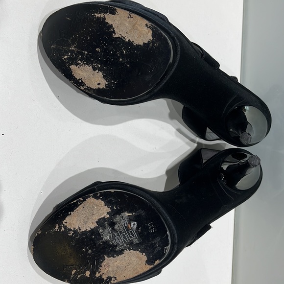 Marciano Platform Black open toe heels - Picture 6 of 6